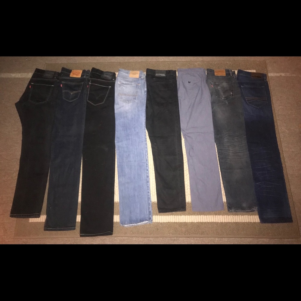 Abercrombie, Levi’s, Express jeans !